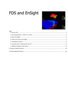 FDS and EnSight  Index: 1. Execute FDS ............................................................................................................................................................. 2 2. File Transformatio