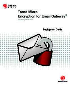 Trend Micro Incorporated reserves the right to make changes to this document and to the products described herein without notice. Before installing and using the software, please review the readme files, release notes,