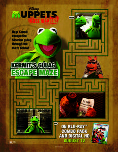 Help Kermit escape the Siberian gulag through the maze below!