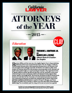 ATTORNEYS of the YEAR 2015 CLAY