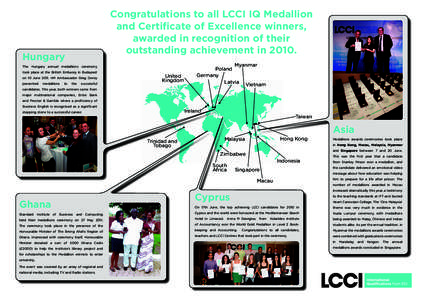 Congratulations to all LCCI IQ Medallion and Certificate of Excellence winners, awarded in recognition of their outstanding achievement in[removed]Hungary