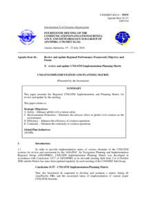 CNS/MET SG/14 – WP/5 Agenda Item[removed]International Civil Aviation Organization   