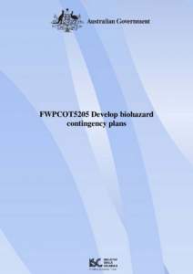 Microsoft Word - TRN.FWPCOT5205DevelopBiohazardContingencyPlans.NewStandards