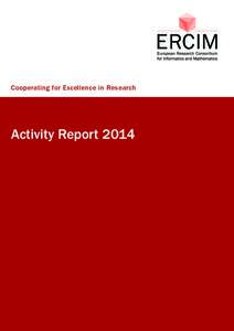 Cooperating for Excellence in Research  Activity Report 2014 Contents