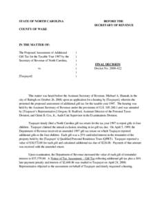 Qualified personal residence trust / Political economy / Gift tax in the United States / Estate tax in the United States / Income tax in the United States / Income tax / Walton v. Commissioner / Charitable remainder unitrust / Taxation in the United States / Law / Public economics