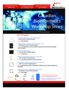 Applied mathematics / Mathematical and theoretical biology / Bioinformatics / Science / Canadian Bioinformatics Workshops