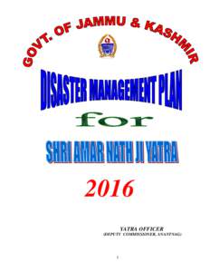 2016 YATRA OFFICER (DEPUTY COMMISSIONER, ANANTNAG) 1
