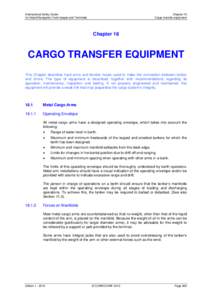 International Safety Guide for Inland Navigation Tank-barges and Terminals Chapter 18 Cargo transfer equipment