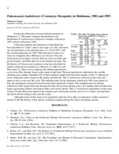 Palaemonoidea / Decapods / Palaemonetes / Shrimp / Crustacean / Phyla / Protostome / Taxonomy