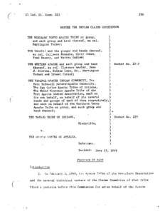 21 Ind. C1. Couun[removed]BEFORE THE INDIAN CLAIMS. COMMISSION THE NORTHERN TONTO APACHE TRIBE or group, and each group and band thereof, ex rel.