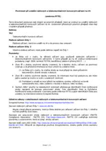 EUROPA - R&TTE - Guidance (CZ) on obligations associated with the placing on the market of radio equipment and telecommunications terminal equipment (R&TTE directive)