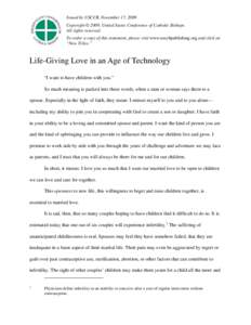Microsoft Word - Life-Giving Love in an Age of Technology.docx
