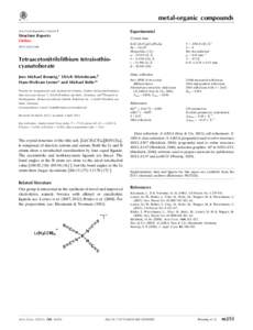 Tetraacetonitrilelithium tetraisothiocyanatoborate