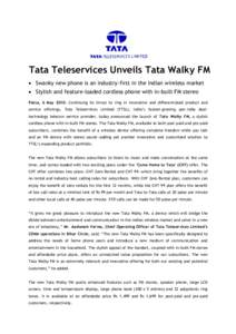 Economy of India / NTT DoCoMo / Technology / Economy of Asia / Virgin Mobile India / Mobile phone companies of India / Tata DoCoMo / Tata Teleservices