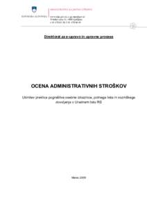 MINISTRSTVO ZA JAVNO UPRAVO REPUBLIKA SLOVENIJA www.mju.gov.si, e:  Tržaška cesta 21, 1000 Ljubljana t: , f: 