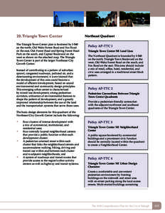 2030 Comprehensive Plan for the City of Raleigh - Area Plan 20 Triangle Town Center