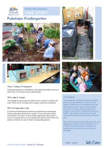 Waste minimisation case study: Puketapu Kindergarten - Taranaki Regional Council