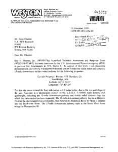 Roy F. Weston, Inc. Federal Programs Division 217 Middlesex Turnpike |® Burlington, Massachusetts[removed][removed] • Fax[removed]SUPERFUND TECHNICAL ASSESSMENT AND RESPONSE TEAM