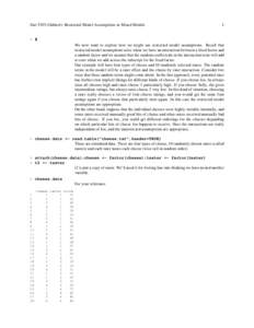 Stat[removed]Oehlert): Restricted Model Assumptions in Mixed Models  1 > # We now want to explore how we might use restricted model assumptions. Recall that