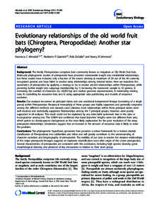 Almeida et al. BMC Evolutionary Biology 2011, 11:281 http://www.biomedcentral.com RESEARCH ARTICLE  Open Access