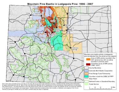 Mountain Pine Beetle in Lodgepole Pine: [removed]Craig !