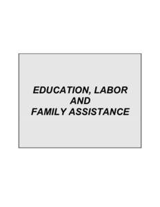 EDUCATION, LABOR AND FAMILY ASSISTANCE COUNCIL ON THE ARTS MISSION