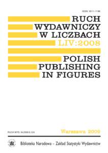 ISSNRUCH W YDAWNICZY W LICZBAC H LIV:2008