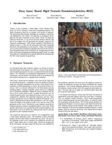 Davy Jones’ Beard: Rigid Tentacle Simulation(sketchesBrice Criswell⇤ Industrial Light + Magic 1