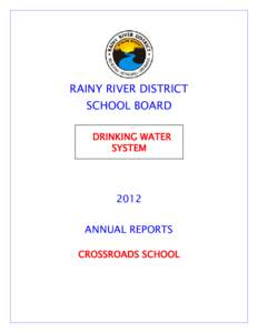 RAINY RIVER DISTRICT SCHOOL BOARD DRINKING WATER SYSTEM  2012