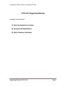 CTAS 2013 Supporting Materials