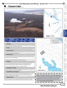 YE N N TN A R I VE[removed]Alaska State Land Offering - Auction #475