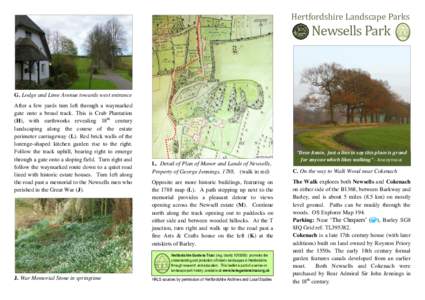 NORTH  Hertfordshire Landscape Parks Newsells Park