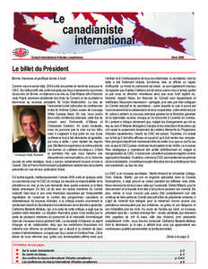 Le canadianiste international Conseil international d’études canadiennes  Hiver 2006
