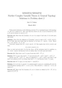 Topology / General topology / Topological space / Base / Cocountable topology / Lower limit topology / Hausdorff space / Cofiniteness / Continuous function / Closure / Open set / Urysohn and completely Hausdorff spaces