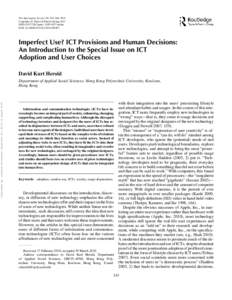 Digital divide / Leopoldina Fortunati / Year of birth missing / Information and communications technology / Information and communication technologies in education / International Telecommunication Union / Technology / Communication / Information technology