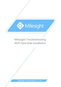 Milesight-Troubleshooting NVR Hard Disk Installation 01  NVR Models