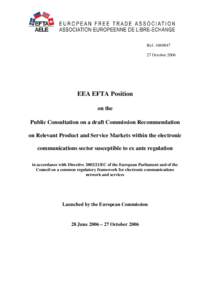 European Free Trade Association / Roaming / Mobile virtual network operator / CE mark / International relations / Single market / EFTA Court / Mobile technology / International trade / European Economic Area