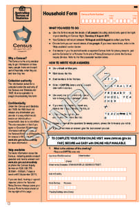 Household Form  Census Form Number Check Letter