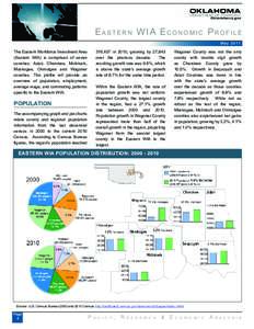 E a s t e r n WI A E c o n o m i c P r o f i l e M a y[removed]The Eastern Workforce Investment Area (Eastern WIA) is comprised of seven counties: Adair, Cherokee, McIntosh,