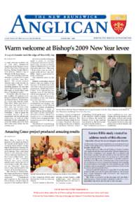 FEBRUARY[removed]THE NEW BRUNSWICK ANGLICAN A SECTION OF THE ANGLICAN JOURNAL