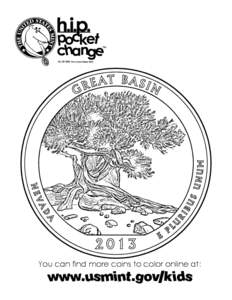 America the Beautiful Quarters Coloring Page--Great Basin National Park