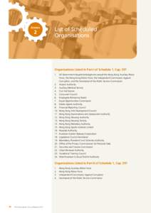Annex  2 List of Scheduled Organisations