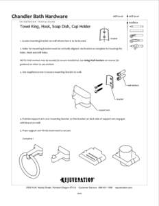 Chandler Bath Hardware  skill level installation instructions