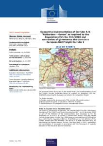 Rail transport in Europe / Trans-European Transport Networks / European Union / Trans-European Transport Network Executive Agency / Transport corridor / Transport in Europe / Transport / Europe