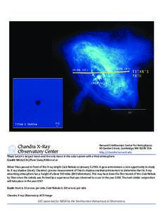 Taurus constellation / Plasma physics / Crab Nebula / Chandra X-ray Observatory / X-ray astronomy / Crab / Harvard–Smithsonian Center for Astrophysics / Nebula / Astrophysical X-ray source / Astronomy / Space / Supernova remnants