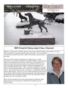 Copy of Revised BDF Winter 2012 Newsletter