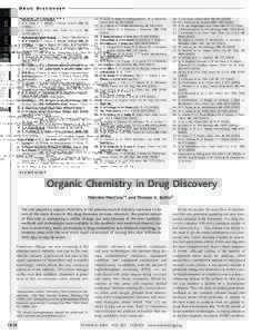 SPECIAL SECTION  DRUG DISCOVERY References and Notes  1. D. E. Cane, C. T. Walsh, C. Khosla, Science 282, 63