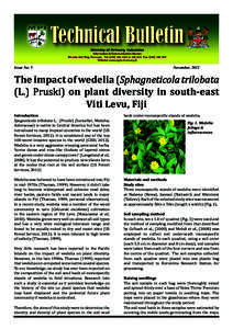 Heliantheae / Invasive plant species / Wedelia / Sphagneticola trilobata / Pilea / Soil seed bank / Invasive species / Tailevu Province / Weed / Environment / Biology / Flora