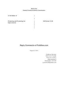 Computing / Internet service provider / Electronics / Wireless networking / Technology / Federal Communications Commission / Internet access / Computer law / Network neutrality