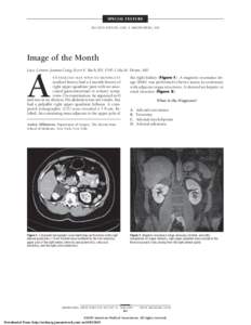 SPECIAL FEATURE SECTION EDITOR: CARL E. BREDENBERG, MD Image of the Month Lucy Connor; Joanna Craig; Kerri E. Buch, RN, FNP; Celia M. Divino, MD